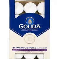 Gouda waxine lichten theelichtjes 6 uur 45 stuks